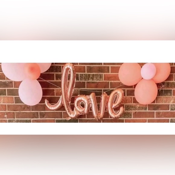 2 Foil + Latex Love Script Balloon Pack Assorted Pinks -Spritz 2 kits for $6.00 - Picture 4 of 8